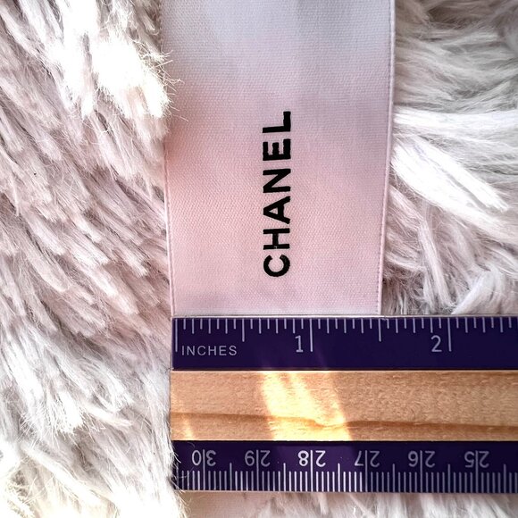 CHANEL SATIN RIBBON 1.5” WIDE 96" Long – WHITE & BLACK - Picture 1 of 4